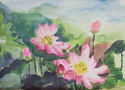 Link to 盛荷(水彩)