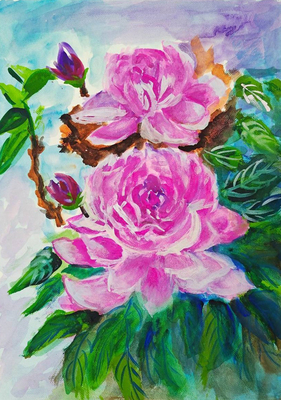 Link to 花中之王(水彩)