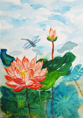 Link to 蜻蜓蕊荷(水彩)