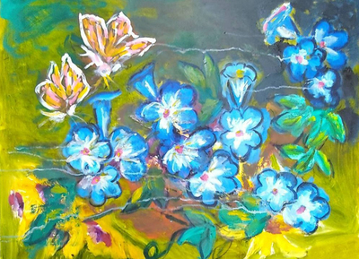 Link to 牽牛花(油畫)