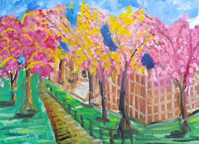 Link to 阿里山櫻花(油畫)